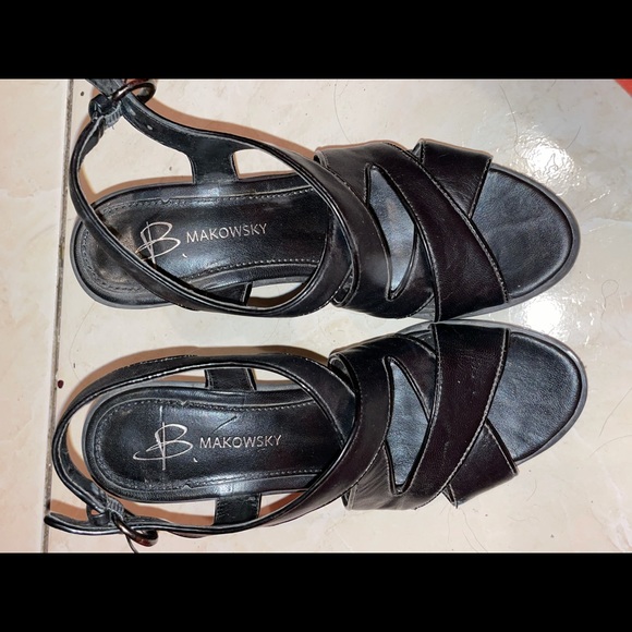 Soft leather wedge - Picture 2 of 4